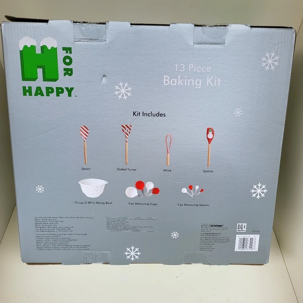 New Baking Kitchen Tools Set Christmas Holiday Theme